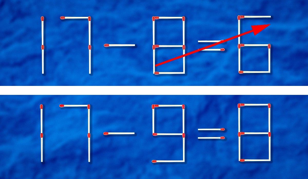 Kterou shodu je třeba přetáhnout, aby byla rovnost správná: náročná hádanka