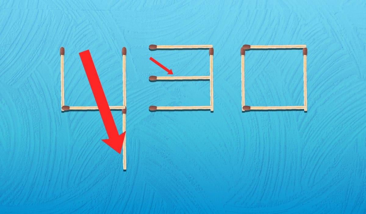 K zobrazení času stačí posunout 2 zápalky - půl šesté: obtížný IQ test.