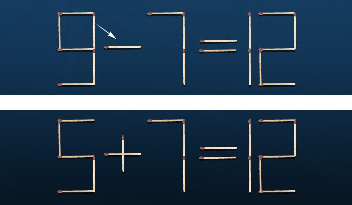 Hádanka pro génie: k opravě chyby stačí posunout pouze jednu sirku.